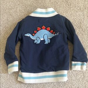 Boys Monica and Andy Dinosaur Embroidered Jacket